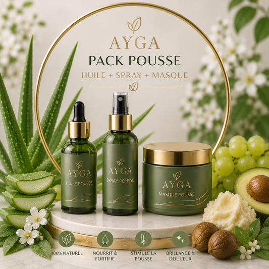 Pack Huile + Spray + Masque AYGA